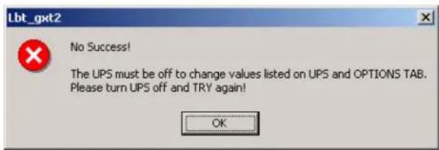 Avocent GXT2-6000RT208 - Read/Confirm UPS Configuration Settings - 1