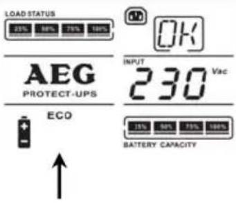 AEG Protect B 2300 PRO - UPS operating states - 1