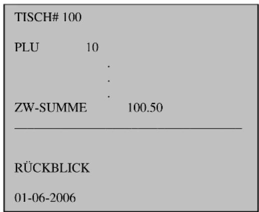 TISCH# 100 PLU 10 . . . ZW-SUMME 100.50 RÜCKBLICK 01-06-2006