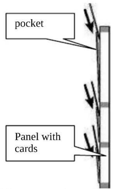 pocket Panel with cards