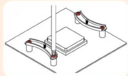 Noctua NH-L12 - Step 2 Attaching the mounting bars - 3