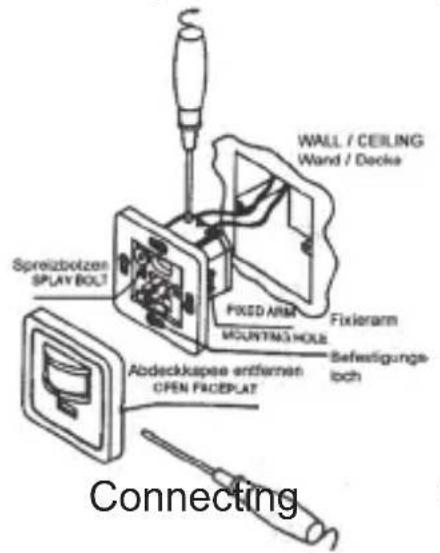 Wentronic IDA 95172 - Install the motion sensor like shown: - 1