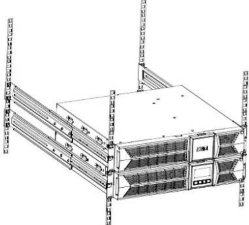 BlueWalker PowerWalker VI 1500RT LCD - - Connecting the EBM in a rack form - 1