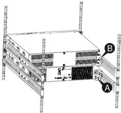 BlueWalker PowerWalker VI 1500RT LCD - - Connecting the EBM in a rack form - 2