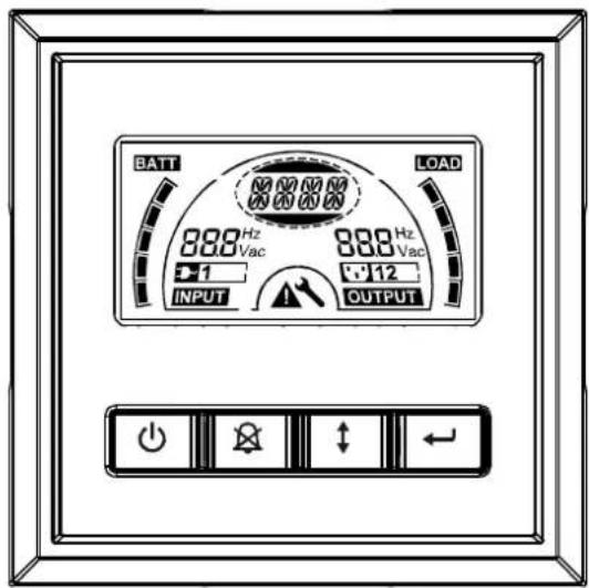 BlueWalker PowerWalker VI 1500RT LCD - Display Panel - 1