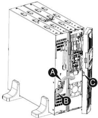 BlueWalker PowerWalker VI 1500RT LCD - - Connecting the EBM in Tower form: - 3