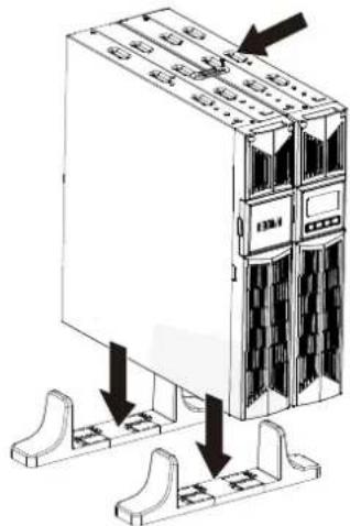 BlueWalker PowerWalker VI 1500RT LCD - - Connecting the EBM in Tower form: - 1