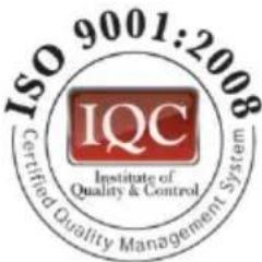 ISO 9001:2008 Certified Quality Management System IQC Institute of Quality & Control