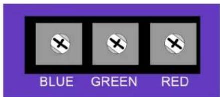 BLUE GREEN RED