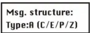 ABUS FU9001 - To define a message structure: - 1
