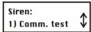ABUS FU9001 - To access the communication test menu: - 1