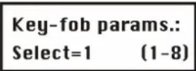ABUS FU9001 - To access the Parameters menu: - 1