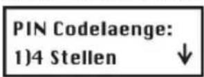 ABUS FU9002 - So gelangen Sie in das Menü Pin Länge: - 1