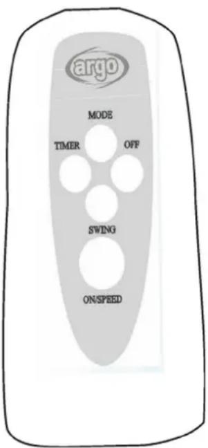 argo MODE TIMER OFF SWING ONSPEED