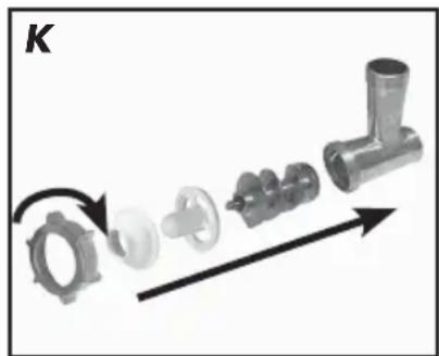 Gastroback Design Mincer Electronic Pro 41406 - Montage zur Kebbeherstellung - 1