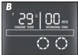 B T 29°C | 00 min ENGINE TEMP WORKING TIME