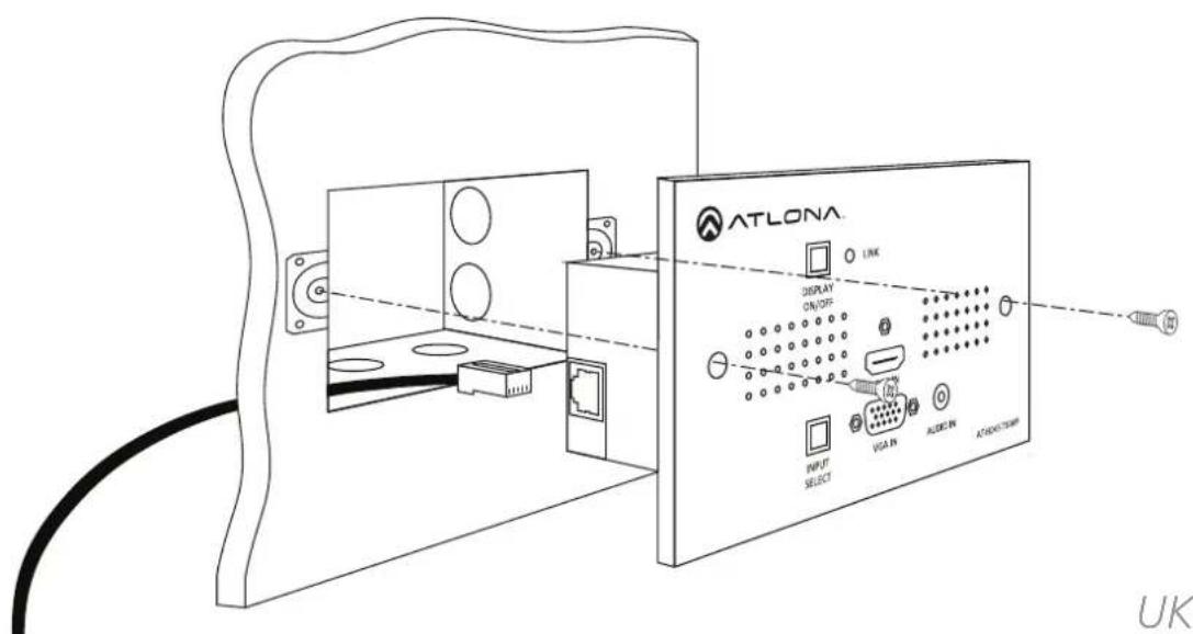 ATLONA DISPLAY ON/OFF LINK INPUT SELECT VGA IN AUDIO IN ATHSOUTHROOM UK