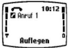 10:12 Anruf 1 Auflegen