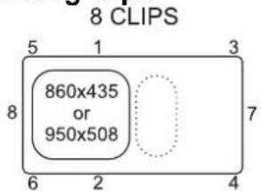 LEISURE EL9501 - Recommended tightening sequence for sink fi xing clips - 1