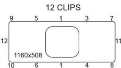 LEISURE EL9502 - Recommended tightening sequence for sink fi xing clips - 4