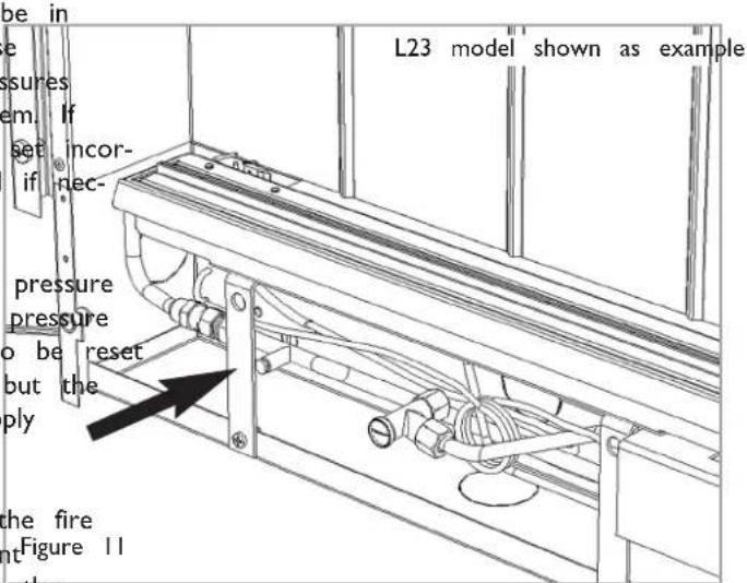 be in pressures em. If set incor- if nec- pressure pressure to be reset but the ply the fire nt Figure 11 the