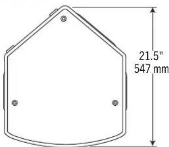 21.5" 547 mm