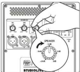 AVOCER SPEAKER -12dB -18dB -24dB 0dB STUDIOLIVE