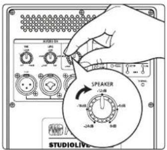 AUDIO EX SPEAKER -2.0dB -3.0dB -4.0dB -5.0dB STUDIOLIVE