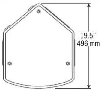 19.5" 496 mm