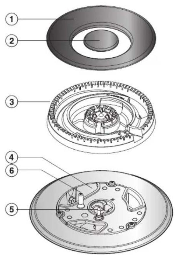 MIELE KM2335 - Burner - 1