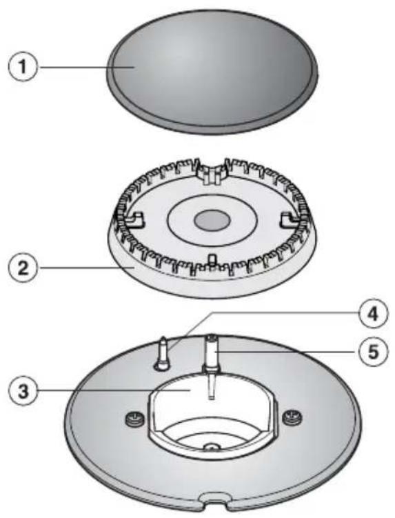 MIELE KM2335 - Burner - 2