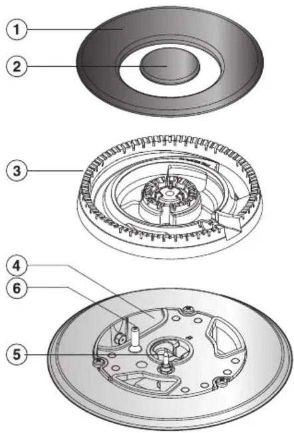 MIELE KM2335 - Assembling the wok burner - 1