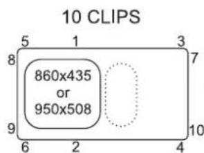 LEISURE LE95 - Recommended tightening sequence for sink fi xing clips - 3