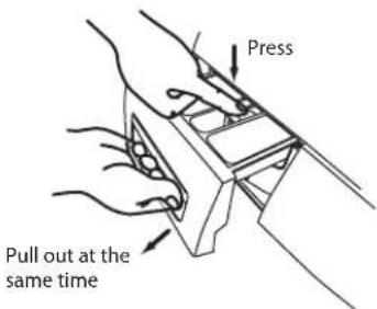 Press Pull out at the same time