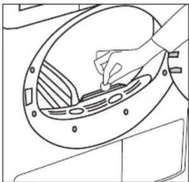 Saivod STE 73C - Cartucho del filtro / Superficie interior de la puerta - 4