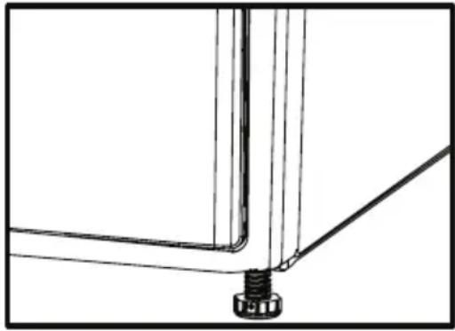 Saivod STE 73C - Adjusting the feet - 1