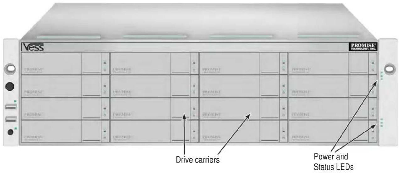 Vess PROMISE TECHNOLOGY, INC. PROMISE Power and Status LEDs Drive carriers
