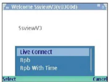 Welcome SsviewV3(v0300d) SsviewV3 Live connect Rpb Rpb With Time Select Cancel