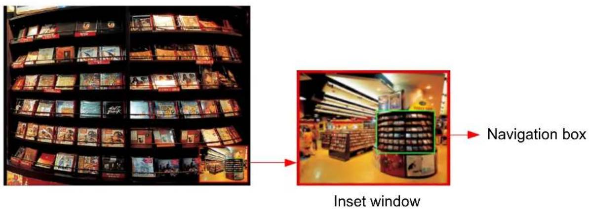 Navigation box Inset window