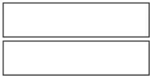 Two empty rectangular boxes with no text, numbers, or symbols