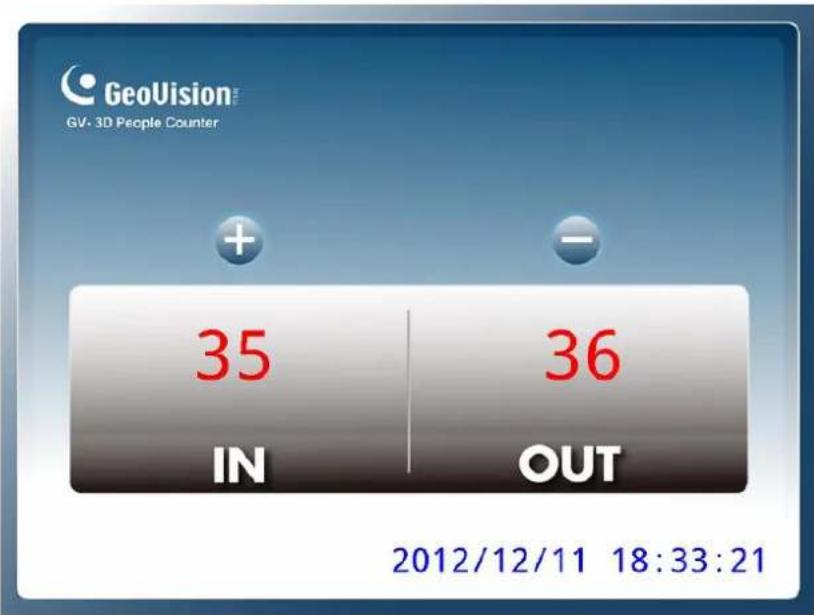 GeoVision GV. 3D People Counter + - 35 IN 36 OUT 2012/12/11 18:33:21
