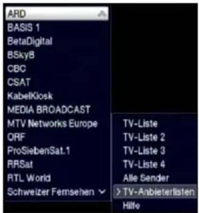 ARD BASIS 1 BetaDigital BSkyB CBC CSAT KabelKiosk MEDIA BROADCAST MTV Networks Europe ORF ProSiebenSat.1 RRSat RTL World Schweizer Fernsehen TV-Liste TV-Liste 2 TV-Liste 3 TV-Liste 4 Alle Sender > TV-Anbieterlisten Hilfe