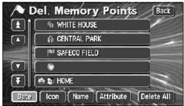 ECLIPSE AVN6600 - Deleting a memory point - 1