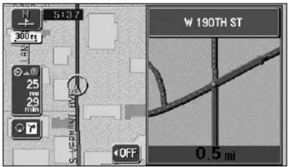 ECLIPSE AVN6600 - Canceling the intersection guidance screen - 2