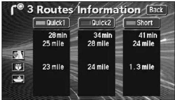 ECLIPSE AVN6600 - Touch the route name. - 2