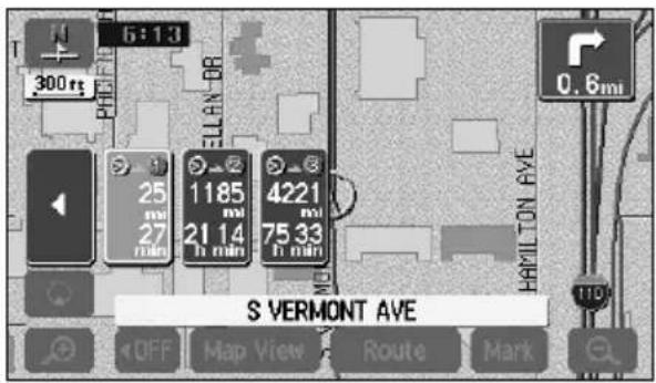 ECLIPSE AVN6600 - Touch the required time/distance remaining. - 2