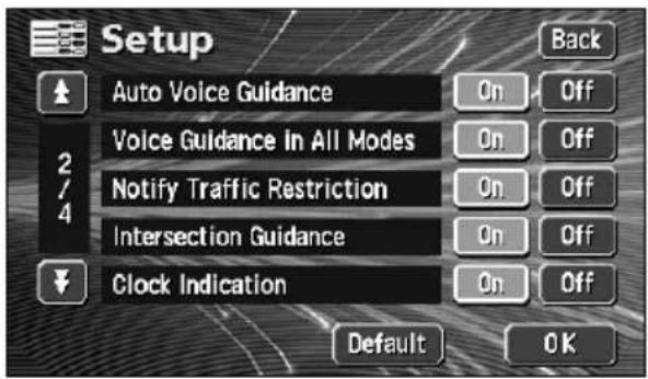 ECLIPSE AVN6600 - Set automatic display of the intersection guidance screen - 1