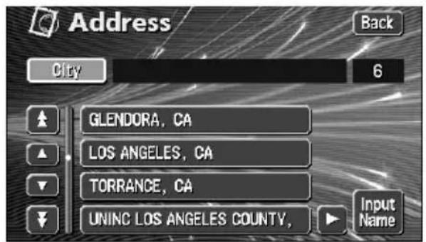 ECLIPSE AVN6600 - Touch the city name to be displayed. - 1
