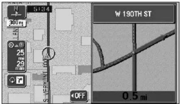ECLIPSE AVN6600 - Canceling the intersection guidance screen - 1