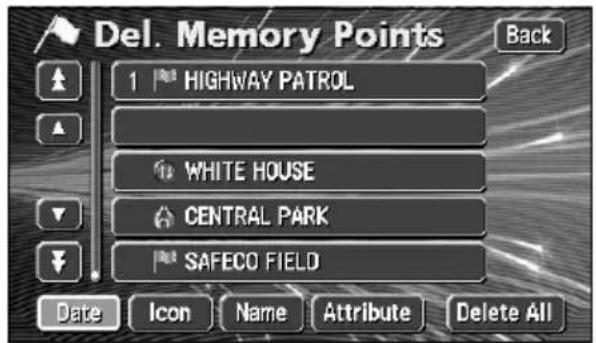 ECLIPSE AVN6600 - Deleting a special memory point - 1